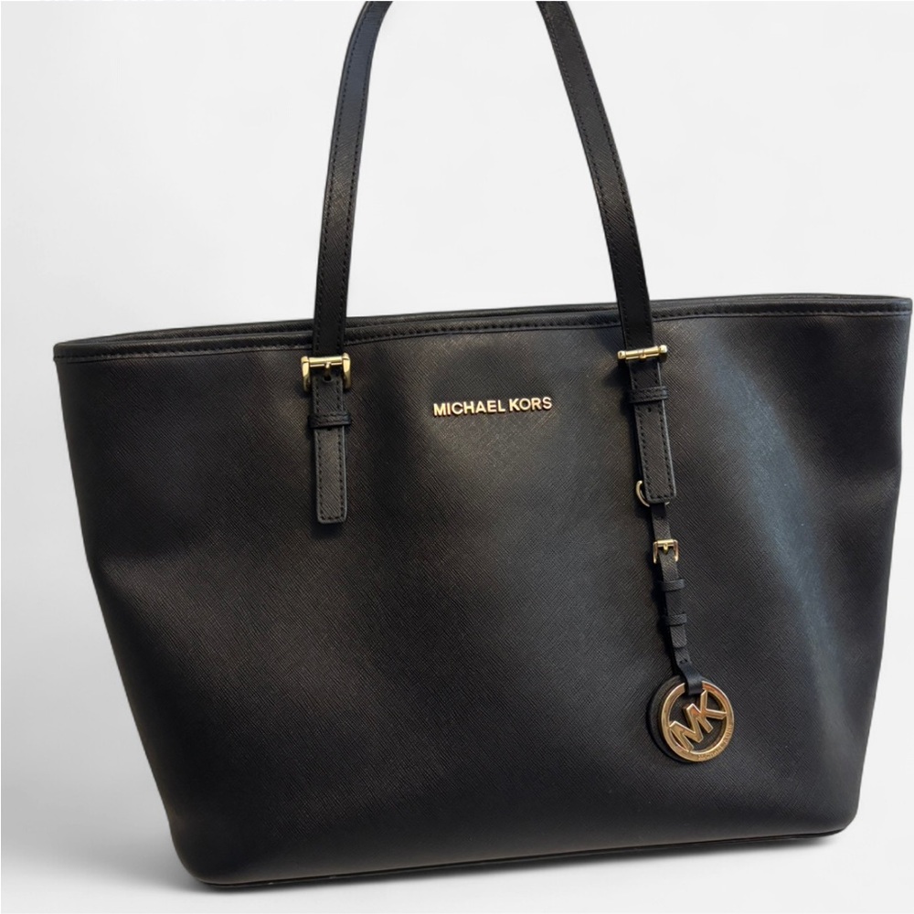 Michael Kors Black Saffiano Leather Tote Bag - Picture 6 of 6